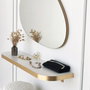 Hanah Home Espejo Dorado 90x60 cm